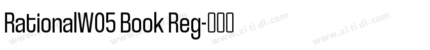RationalW05 Book Reg字体转换